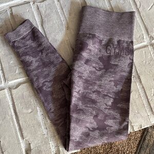 Gymshark Purple Camo Leggings